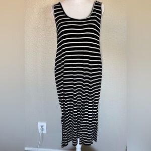 Rip Curl Black and White Striped Dress